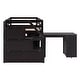 preview thumbnail 71 of 76, Twin/Full Size Loft Bed with Retractable Writing Desk and 3 Drawers, Wooden Loft Bed Frame w/ Storage Stairs & Shelves for Kids