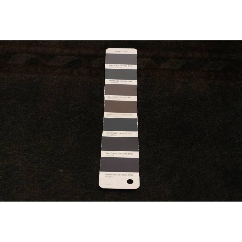 ECARPETGALLERY Hand-knotted Color Transition Dark Grey Wool Rug - 5'9 x 7'10