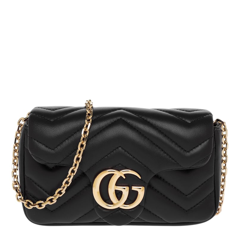 Gucci GG Marmont Mini Shoulder Bag - Black