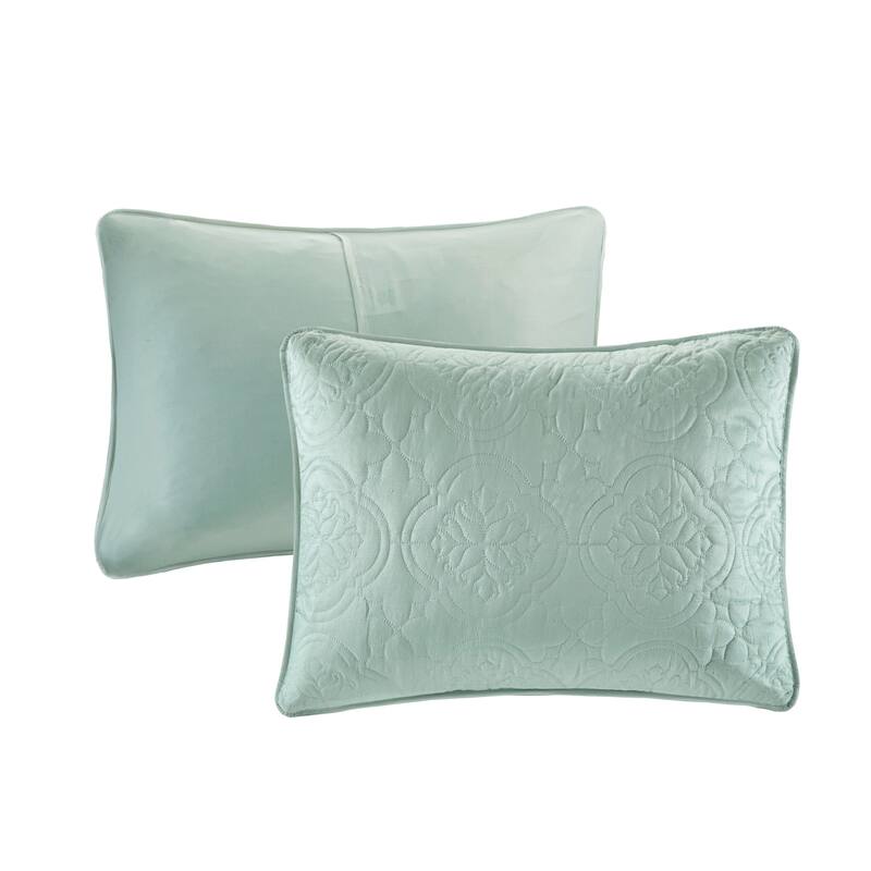 510 Design Hayley Oversized Solid Texture 3 Piece Reversible Bedspread Set