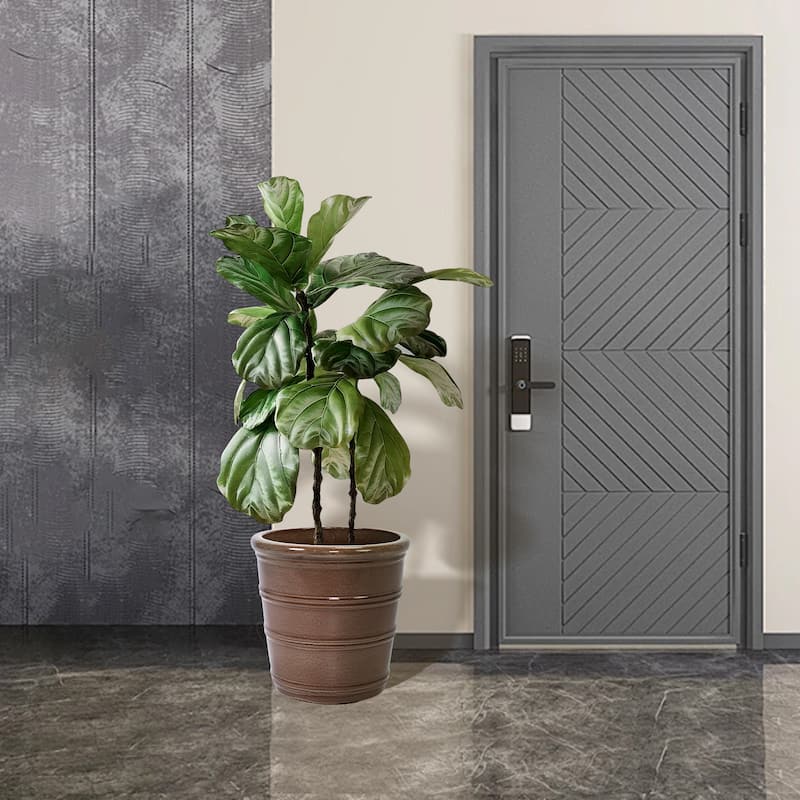 3 Breathable Handmade Ceramic Planters Ring Design for Succulent Herbs