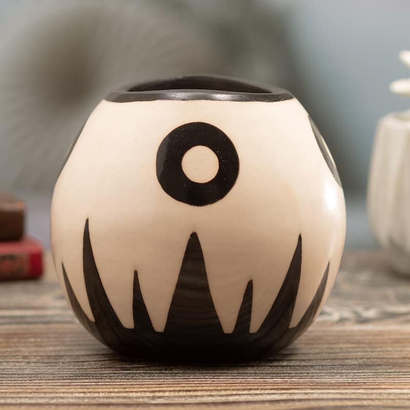 Novica Handmade Abstract View Ceramic Decorative Vase