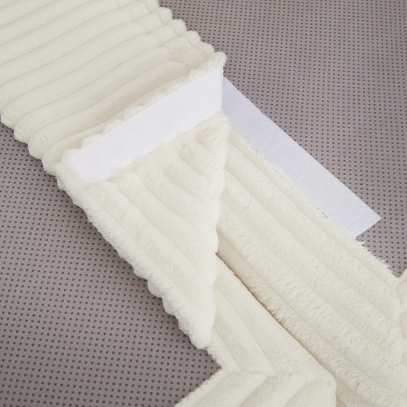 109.4" L-Shaped Cloud Sectional Sofa with Ottoman, No Assembly Required