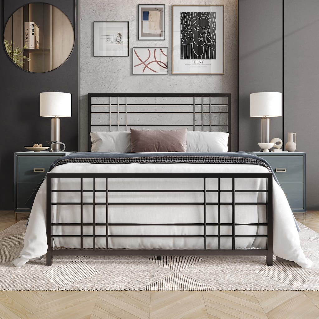 CraftPorch Simple Clean-lined Metal Bed