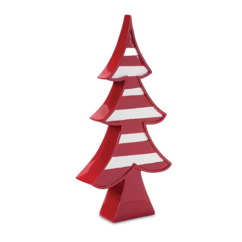 Set of 3 Whimsical Christmas Trees Tabletop Decor 12.25"