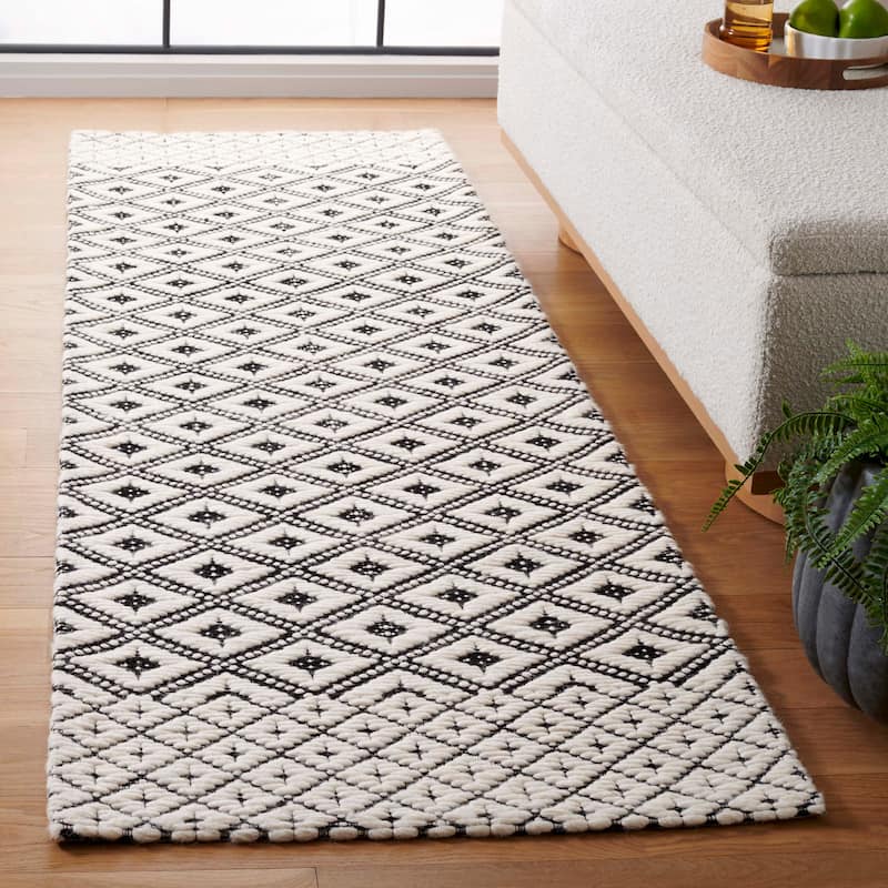 SAFAVIEH Handmade Marbella Gillette Boho Geometric Wool & Viscose
