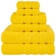 preview thumbnail 12 of 19, American Soft Linen Luxury 6 Piece Towel Set, 2 Bath Towels 2 Hand Towels 2 Washcloths, 100% Cotton Turkish Towels for Bathroom Yellow