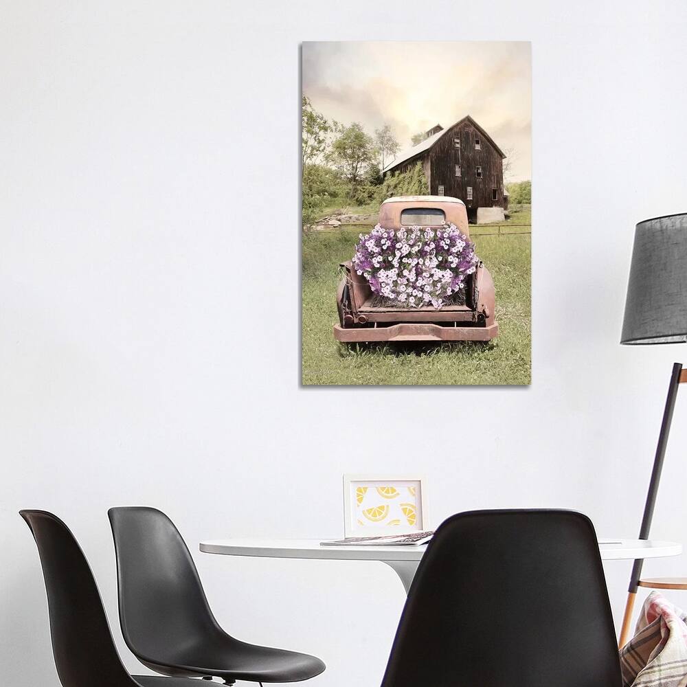 iCanvas "Petunia Truck" by Lori Deiter Canvas Print