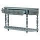 preview thumbnail 23 of 42, Vintage Curved Console Table Sofa Table Entryway Table with 4 Drawers and Bottom Shelf