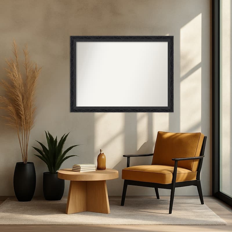 Filigree Non-Beveled Framed Wall Mirror