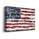 preview thumbnail 2 of 5, Patriotic Collage Flag II Premium Gallery Wrapped Canvas - Ready to Hang