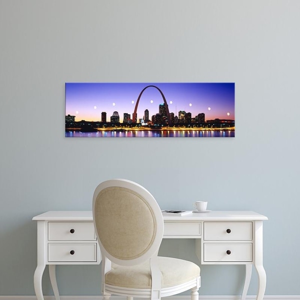 Easy Art Prints Panoramic Images's 'Skyline St Louis Missouri USA' Premium Canvas Art