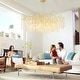 preview thumbnail 12 of 24, Modern Tree Branch Chandelier Gold,Crystal Chandelier for Dining Room
