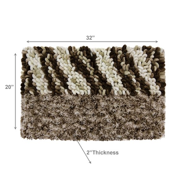 Tonal Mat Poly-Cotton Handwoven Bath Mat Tan - Tonal - Bed Bath & Beyond - 44039140