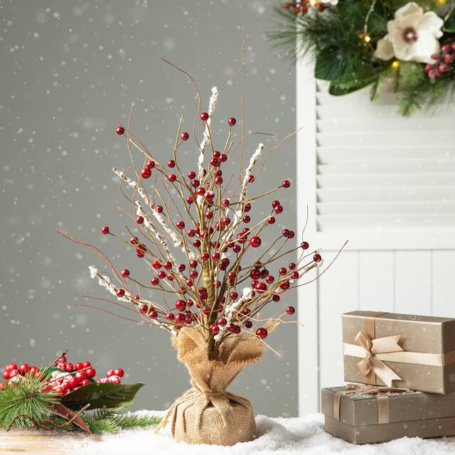 Glitzhome Berry Table Tree Patriotic/Harvest/Christmas Centerpieces