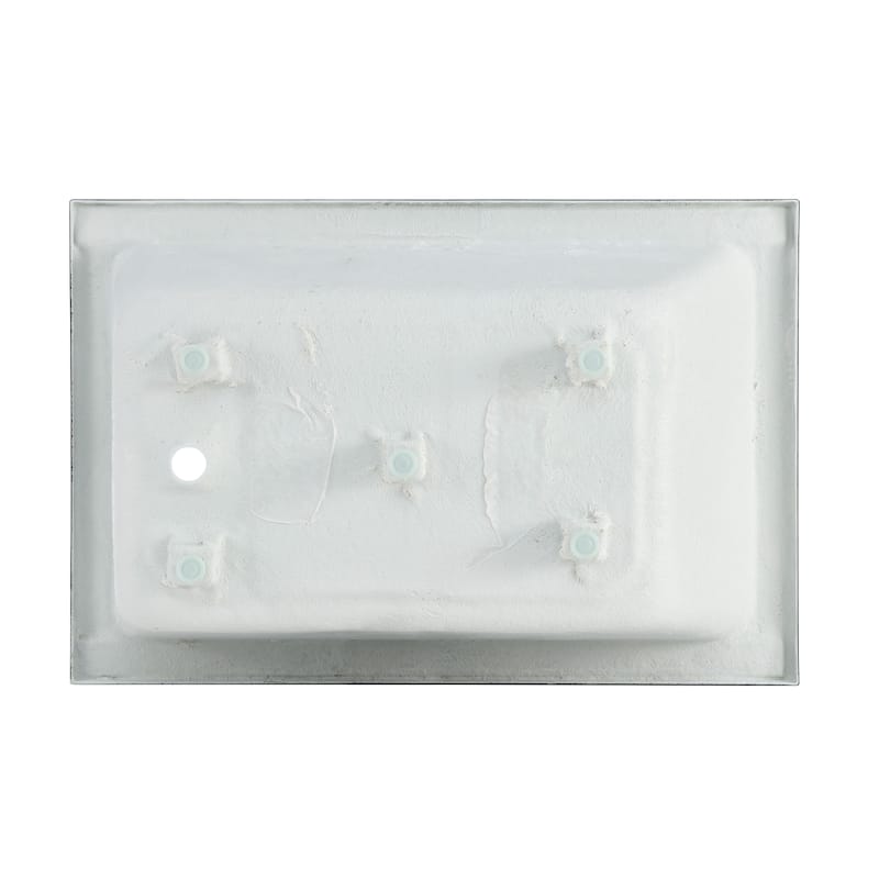 Voltaire 48"X32" Reversible Drain Drop-In Bathtub In Matte Black - 48x32 Reversible
