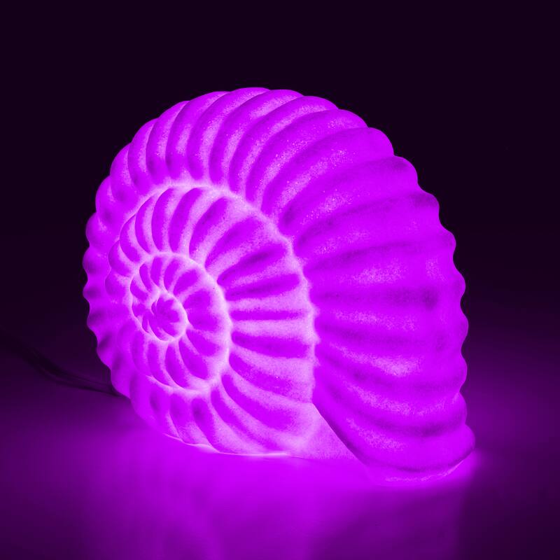 Aria Home Snail Table Lamp Sculpted Sandstone Accent Lighting