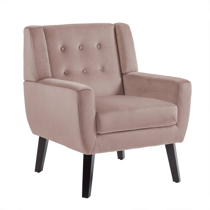 Velvet Upholstered Armchair Tufted Accent Chairs Set of 2