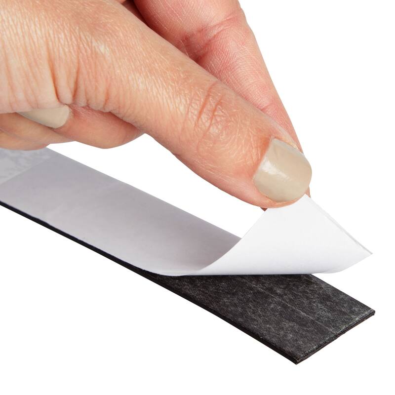 Bright Creations 1 Inch x 100 Feet Sticky Magnetic Strip for DIY, Crafts, Cosmetics, Easy to Cut