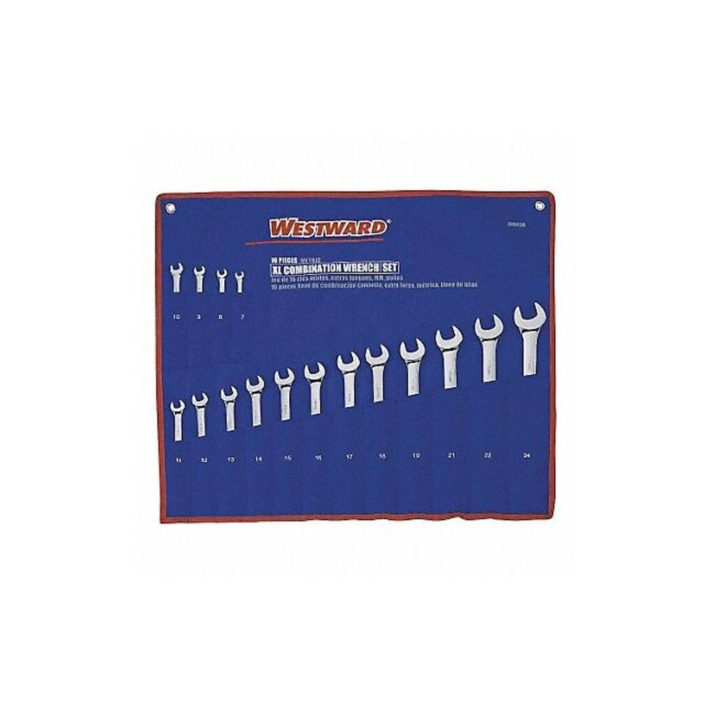 Westward Combo Wrench St,Steel,Full Polish,Offset 3XU43 - 1 Each