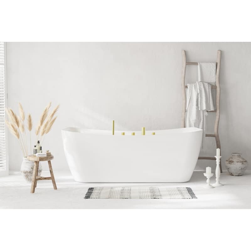 Haley Soaking Bathtub in Glossy White