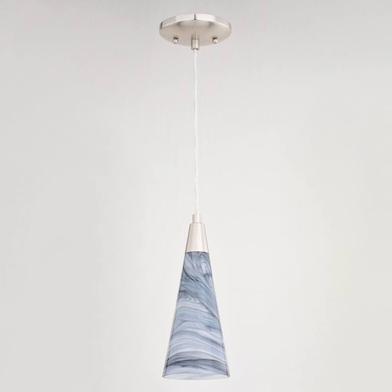 Vaxcel Lighting P0409 Milano 4" Wide Mini Pendant with Marble Glass