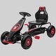preview thumbnail 1 of 1, Ergonomic Kids Pedal Go Kart with Adjustable Seat, Shock Absorbing Suspension, Rubber Wheels for Boys & Girls, Ages 5-12 Red