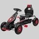 preview thumbnail 1 of 1, Pedal Go Kart for Kids with Handbrake, Reverse Gear, Rubber Wheels, Suspension, and Adjustable Seat, Ages 5-12 Red