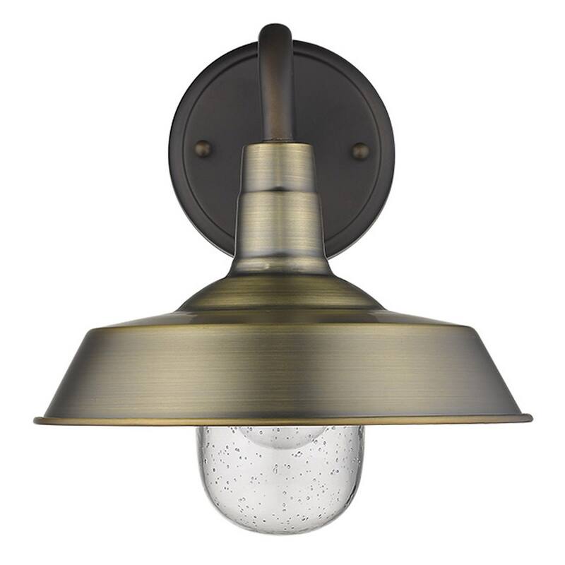 Decorative Shallow Plate Shape Wall Light for Small Spaces and Rooms - 12” x 10.25” x 10.50”