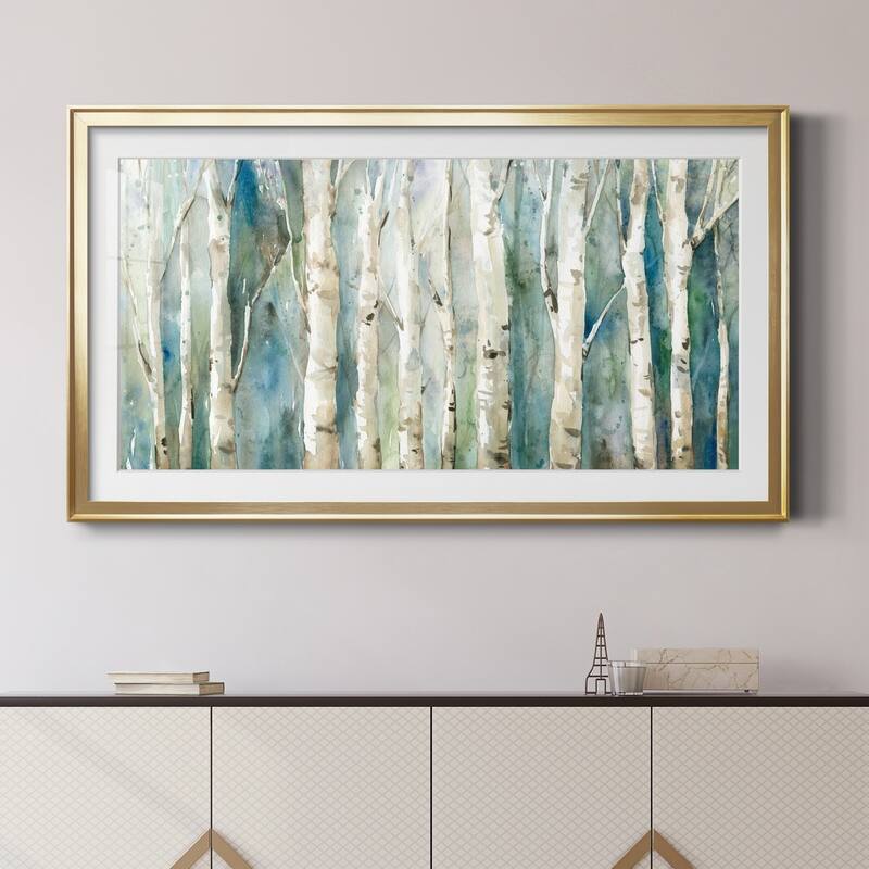 Birch River Walk- Premium Gallery Framed Print - Ready to Hang