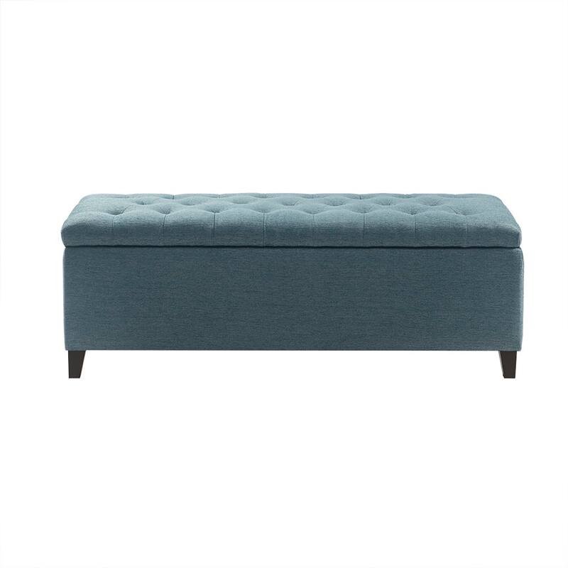 Stylish Mid-Century Modern Upholstered Tufted Storage Bench - Perfect for Versatile Spaces