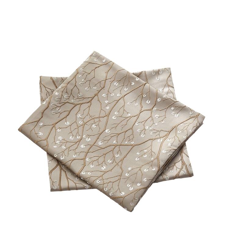 Jacquard Lumber Pillow Shell 2 Piece Set, 14" x 26", Branch, NO INSERT