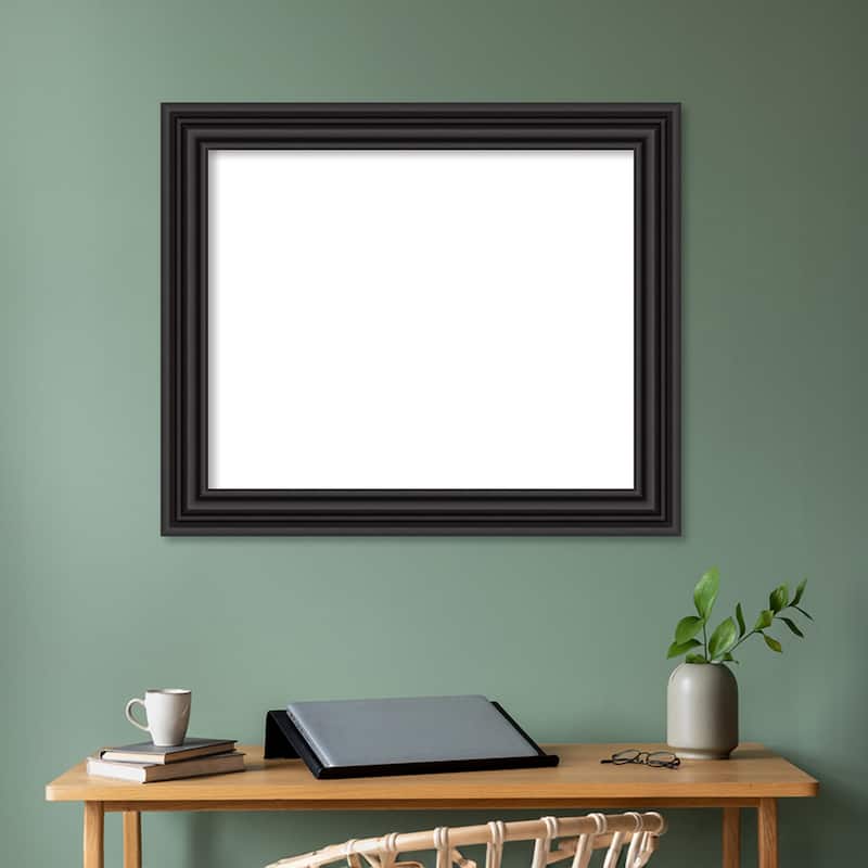 Amanti Art Colonial Black Framed Dry Erase Magnetic Board