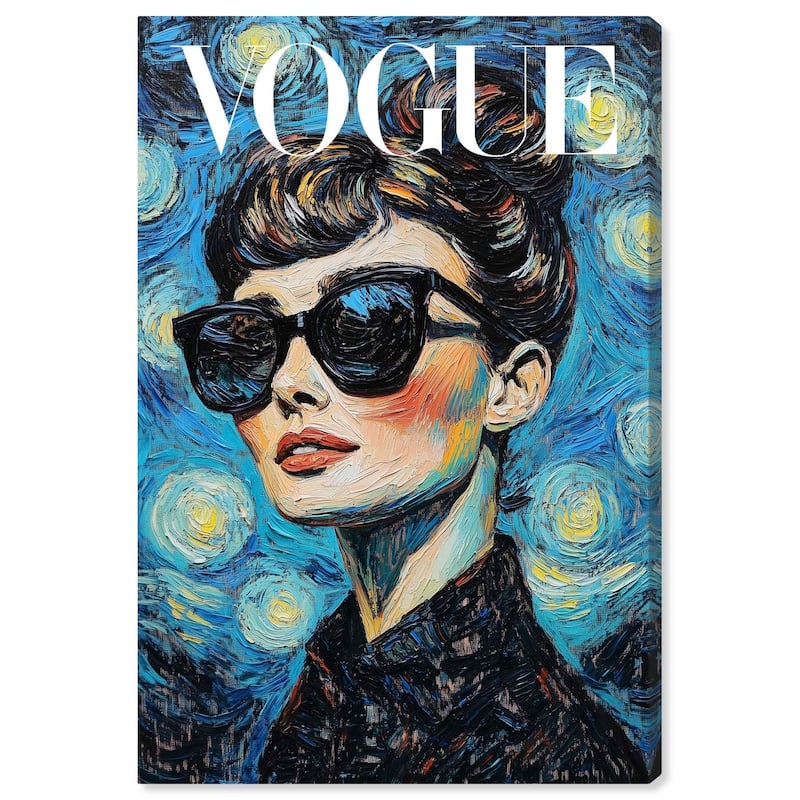 Starry Night Icon Canvas by Art Remedy, Gallery Wrapped - 36" x 54"