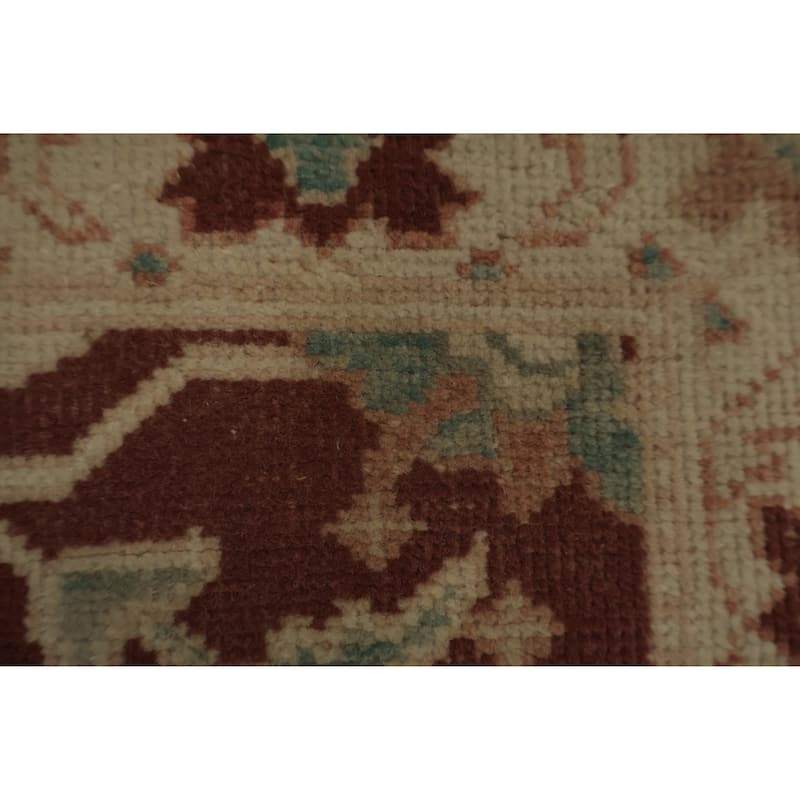 Hand Knotted Oriental 100% Wool Carpet Traditional Floral Brown Ziegler Area Rug - 3' 8'' X 2' 0''