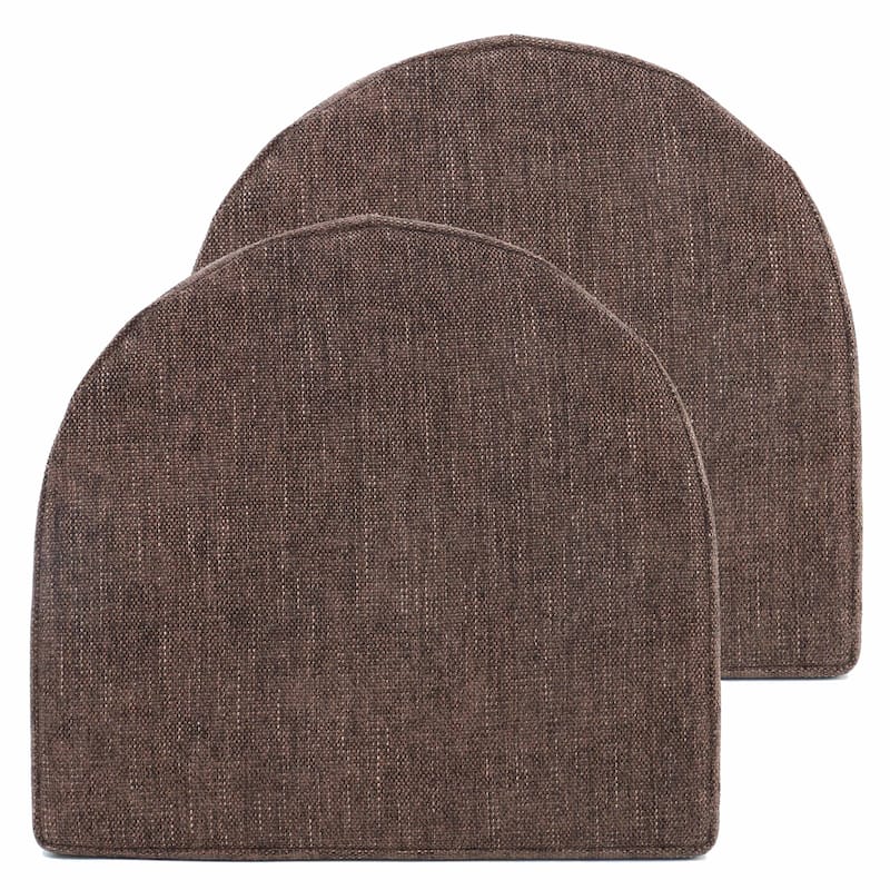 Sweet Home Collection U-Shape Molded Memory Foam Chair Pads With Ties