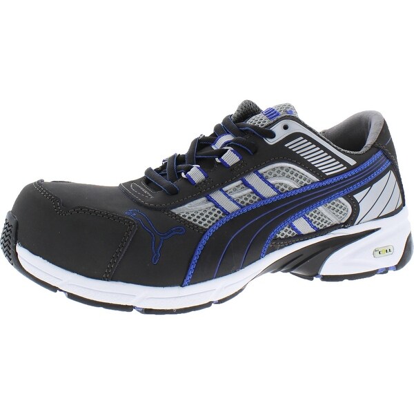 white leather work shoes