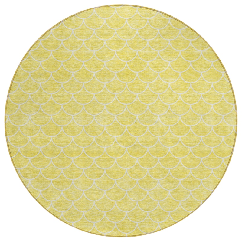 HomeRoots Geometric Transitional Rectangle Outdoor Rug