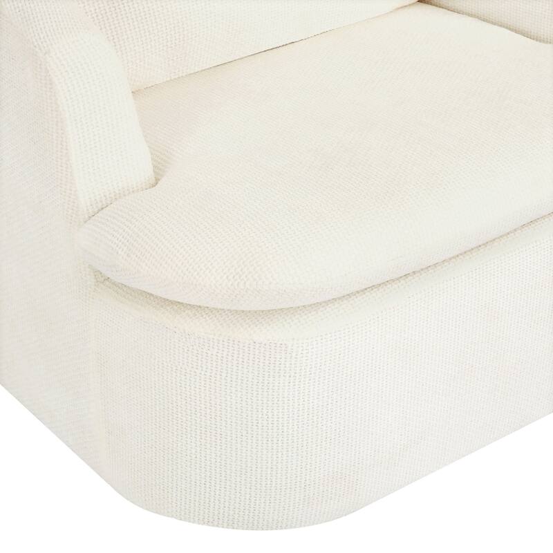 360° Modern Swivel Accent Chair, Chenille Armchair Comfy Round Sofa Chair, Swivel Barrel Chair For Living Room