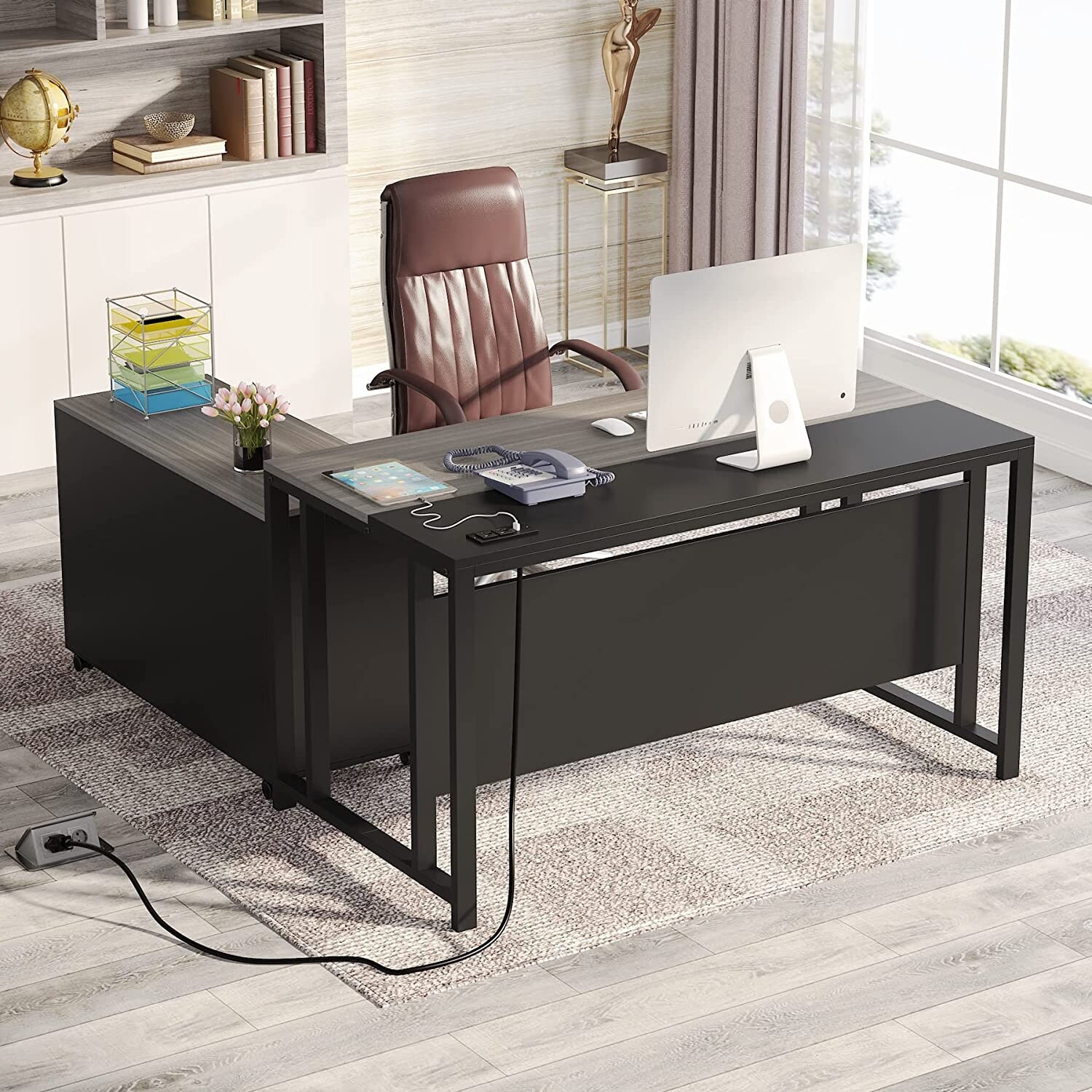 https://ak1.ostkcdn.com/images/products/is/images/direct/e9965a3e26dfa432e7a2a71bf869554887c50ca3/L-Shaped-Desk-with-Power-Outlet-and-USB-Port%2C-55%22-Executive-Office-Desk-with-Lateral-File-Cabinet.jpg