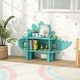 preview thumbnail 34 of 38, Kids Bookcase Shelf Toy Storage Organizer with Open Storage Shelves Dinosaur