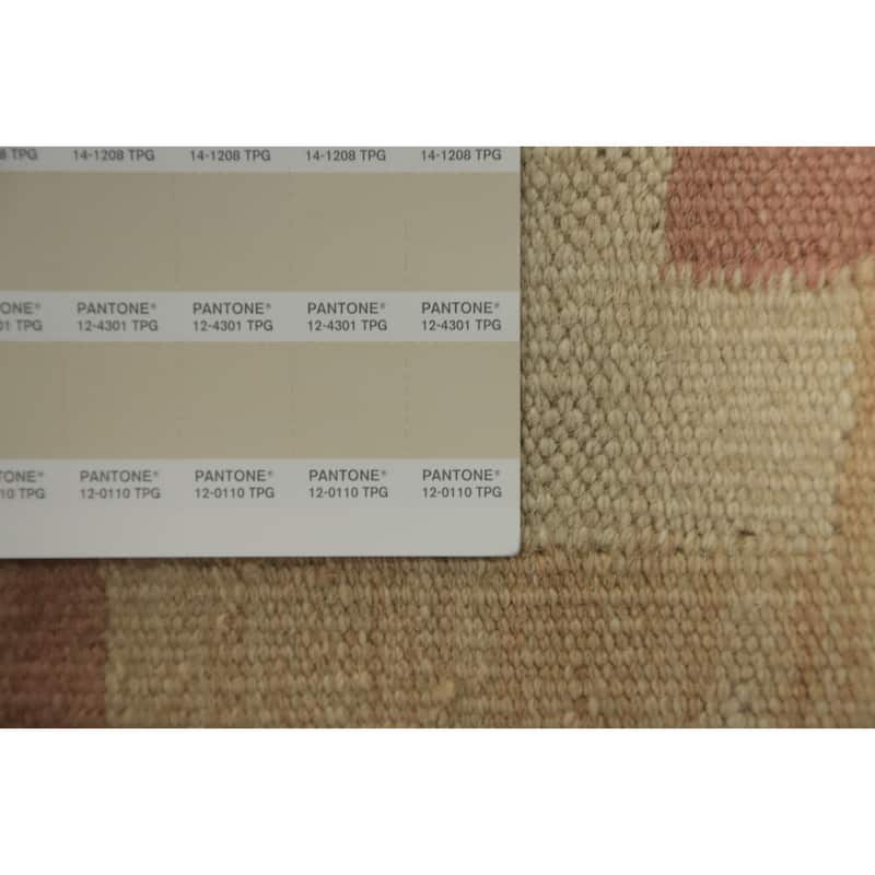 Hand Woven Oriental 100% Wool Carpet Southwestern Tribal Multi-Colored Kilim Area Rug - 6' 5'' X 3' 10''