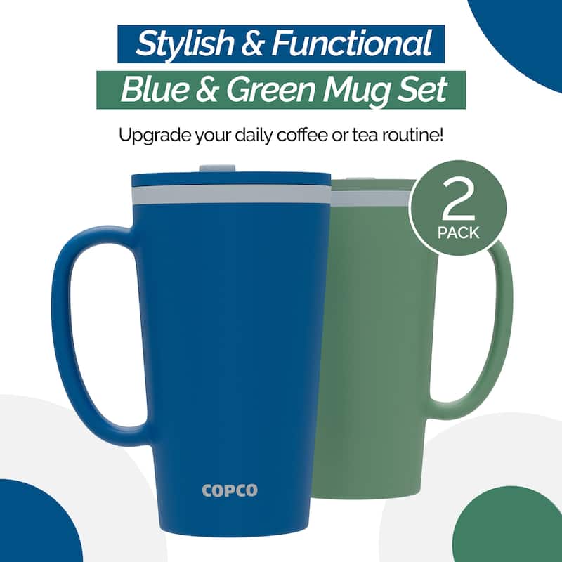 Copco Set of 2 Cone Desk Mugs