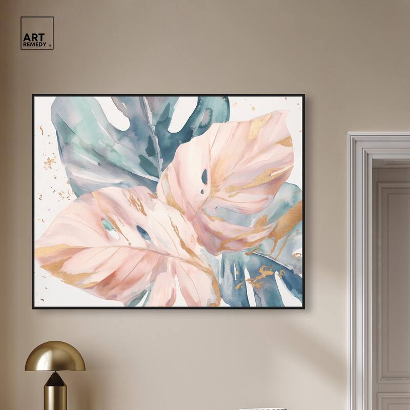 Golden Spritz Canvas by Art Remedy