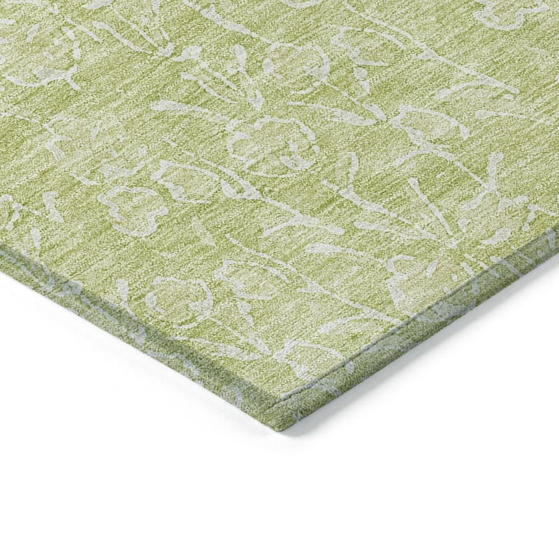 HomeRoots Floral Transitional Rectangle Outdoor Rug