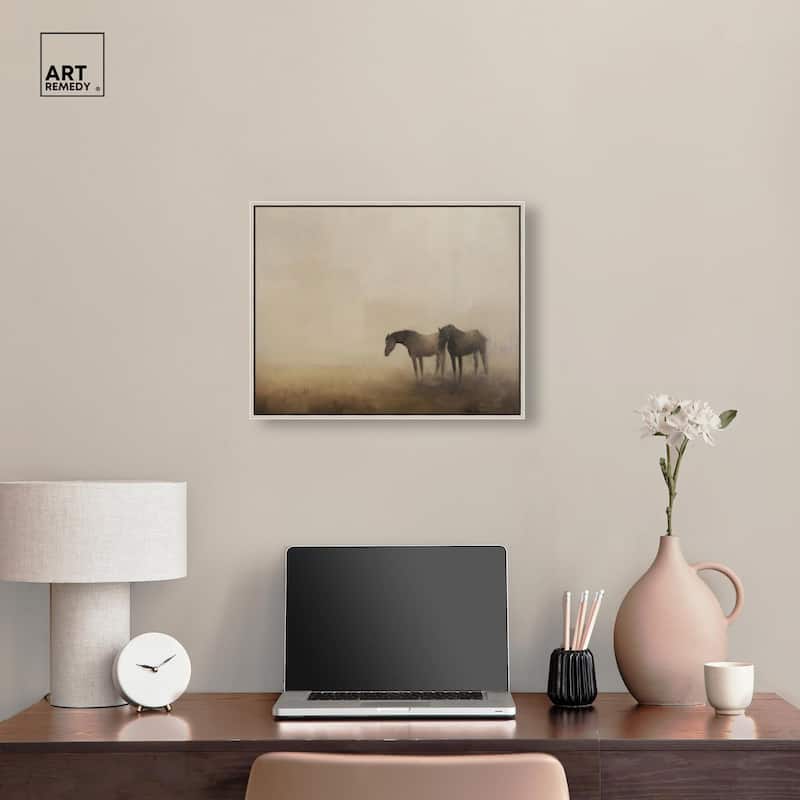 Equine Duo Canvas by Art Remedy