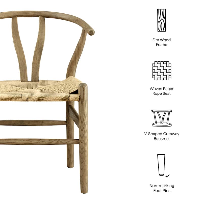 Amish 29" Wood Dining Chair by Modway