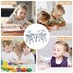 preview thumbnail 8 of 16, Kids Table and Chair Set, Height Adjustable Toddler Table and 4 Chairs Set for Ages 2-10, Graffiti Desktop
