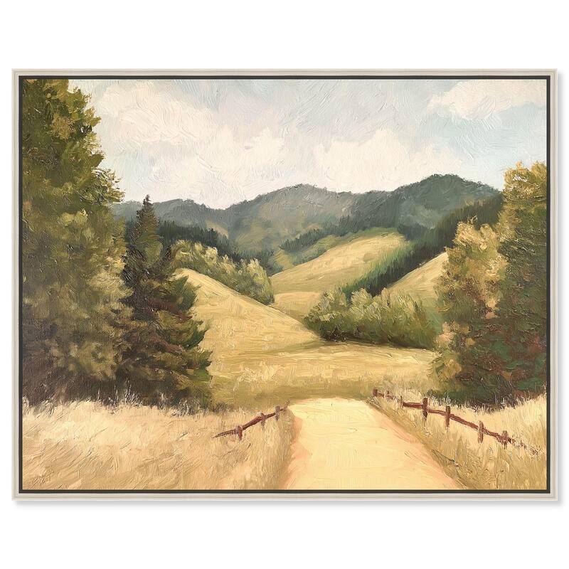 Summer Fields Canvas by Art Remedy - Silver - 24" x 20"