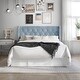 preview thumbnail 6 of 25, CraftPorch Luxurious Velvet Wingback Tufted Upholstered Bed